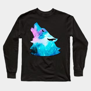 Howling Wolf Head Long Sleeve T-Shirt